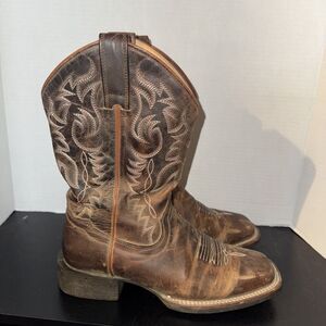 Rank 45 Shayla Xero Gravity Western Boot Brown Womens Size 7.5 M